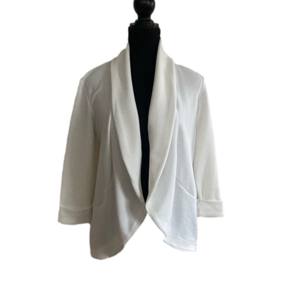 Seven Sisters cream open blazer/jacket. Size M